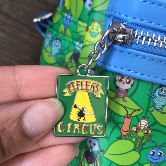 Loungefly Disney Pixar a bugs life green mini backpack kids + adults 8+ NWT - Picture 6 of 9